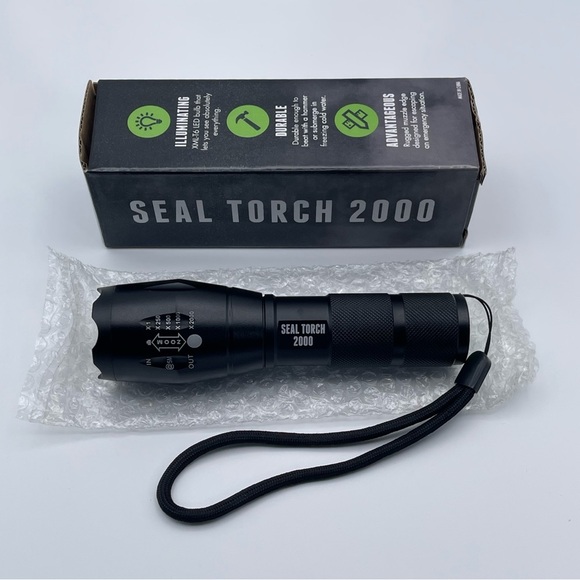 SEAL Torch 2000 Tactical LED Flashlight Black - Picture 2 of 15